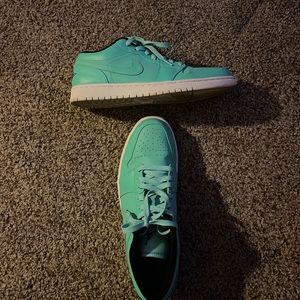 Blue-Green Jordans